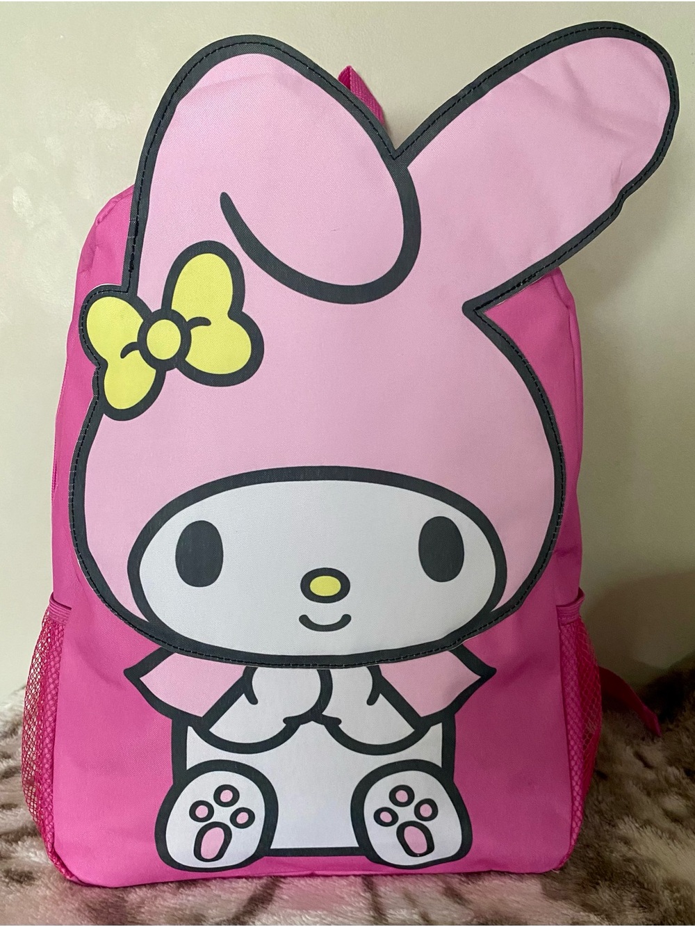Pink Character Kids Backpack - Cute Melody  Design
